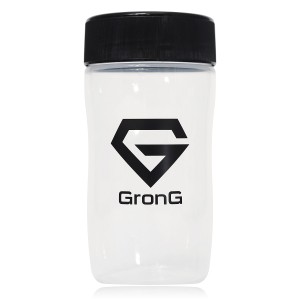 GronG(グロング) シェイカー プロテインシェイカー シェイカーボトル 500ml ブラック