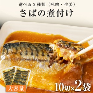 選べる あじ いわし さばの煮付け 20切 800g 送料無料 さば 鯖 サバ 魚 鯖の味噌煮 鯖の生姜煮 生姜煮 味噌煮 煮魚 切り身 惣菜 簡単調理