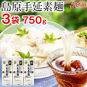 そうめん 素麺 3袋 750g (50g×15束) 島原手延素麺 送料無料 手延べ 麺 大容量 お徳用 長崎県産 にゅうめん ポイント消化 1000円ポッキリ