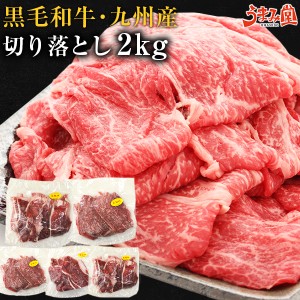 牛肉 切り落とし 九州産 黒毛和牛 2kg (400g×5) セット 宮崎 有田牧場 国産 送料無料 すき焼き用肉 訳あり 和牛 お取り寄せグルメ 高級 