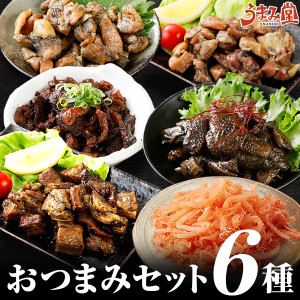 おつまみ セット 6種 レトルト 送料無料 肉 炭火焼 牛肉 鶏肉 国産 鶏皮 さきいか 明太 常温商品 食べ物 グルメ 食品 ギフト プレゼント 