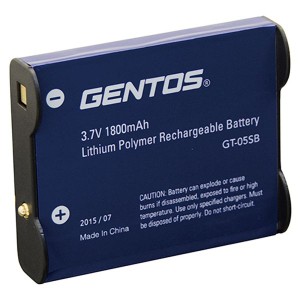 ジェントス ヘッドライト専用充電池 GT-105R/305R/505R用 GT-05SB