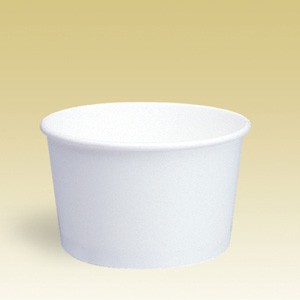 【送料無料】アイスクリームカップPI-240N（ホワイト） 1200個_業務用_紙カップ_フタ_アイスジェラート