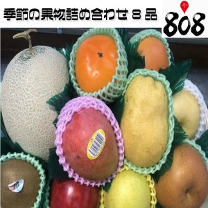 【翌日お届け】【送料無料】季節の果物詰め合わせ8品♪ フルーツギフト(北海道沖縄別途送料加算)/新鮮/詰め合わせ/熨斗/ラッピング/高級/の