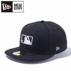 ニューエラ キャップ 59FIFTY MLBロゴ ブラック × ホワイト 13555038