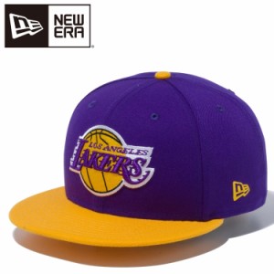 ニューエラ キャップ 9FIFTY ロサンゼルス・レイカーズ パープル × チームカラー イエローバイザー 13562098