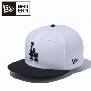 ニューエラ キャップ 9FIFTY ロサンゼルス・ドジャース ホワイト × ブラック ブラックバイザー 13562102