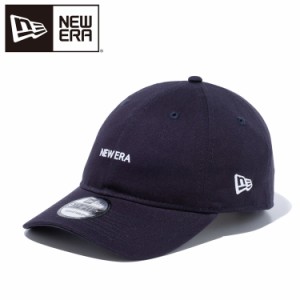 ニューエラ キャップ 9THIRTY クロスストラップ NEW ERA ミニロゴ ネイビー × ホワイト 13562160