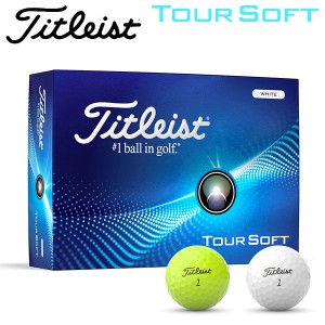 タイトリスト ゴルフ ツアー ソフト ゴルフボール 1ダース(12球入り) 2024モデル 日本正規品 Titleist Tour Soft