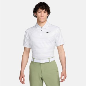 ナイキ ゴルフ ツアー Dri-FIT ストライプ 半袖ポロシャツ メンズ 2024春夏 ゴルフウェア FD5932-100