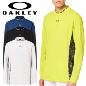 オークリー ゴルフ OAKLEY SLIGHTLY PAISLEY MOCK 長袖モックシャツ メンズ 2023秋冬 ゴルフウェア FOA405739