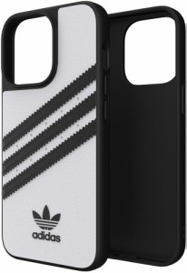 adidas(アディダス) 47115 MOULDED_PU_IP13PRO_WH adidas Originals Moulded Case PU FW21 for iPhone 13 Pro white/black 47115(GA7430)