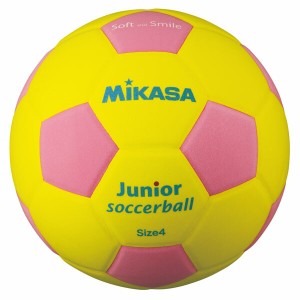 ミカサ(MIKASA) SF4JYP ジュニアサッカーEVAヤク180G＿キ／ピンク スマイルサッカーボール 