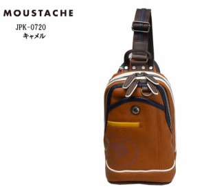 MOUSTACHE [ムスタッシュ] JPK0720 肩かけショルダーバッグ 斜めがけボディバッグ メンズ レディス 前面にさりげなくブランドマークがプ