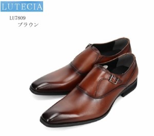 (ルーテシア)LU7809 LUTECIA メンズ モンクストラップドレストラッドビジネスシューズ 本革