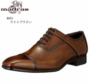 (マドラス)madras M451 メンズ 内羽根ストレートチップドレストラッドビジネスシューズ 本 