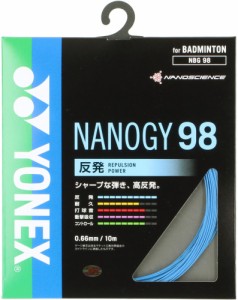 Yonex(ヨネックス) NBG98 ナノジー98 バドミントン用ガット ナノジー98 ガット 反発 ブレーディング加工