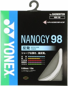 Yonex(ヨネックス) NBG98 ナノジー98 バドミントン用ガット ナノジー98 ガット 反発 ブレーディング加工