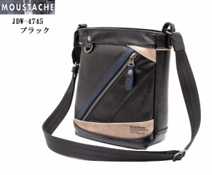 MOUSTACHE(ムスタッシュ)JDW-4745 斜めがけ箱型ボディバッグ ワンショルダーバッグ ガジェットを収めるのに丁度良い コンパクト なサイズ