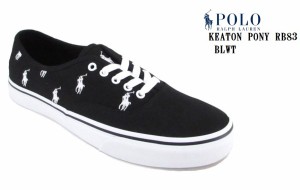 (ポロラルフローレン)KEATON PONY POLO RALPH LAUREN キートンポニー RB83 41209(MW)キャンパスカジュアルスニーカー コンビカラーでPOLO