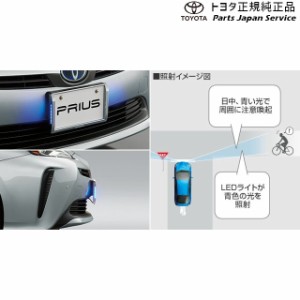 50系プリウス LEDサイドライト(ナンバーフレーム付)(設定1) トヨタ ZVW51 ZVW55 50prius TOYOTA