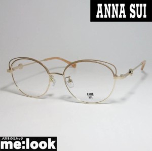 ANNA SUI アナスイ レディース 眼鏡 メガネ フレーム 60-9031-1 度付可 ベージュ　ライトゴールド