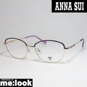 ANNA SUI アナスイ レディース 眼鏡 メガネ フレーム 60-9032-1 度付可 パープル　ライトゴールド