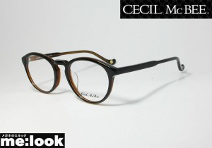 CECIL McBEE セシルマクビー 訳あり　 レディース クラシック　ボストン　ラウンド 眼鏡 メガネ フレーム CMF7048-4-48 度付可 ブラック