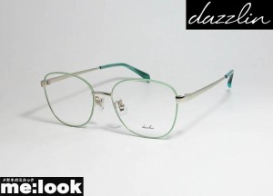 dazzlin ダズリン レディース　眼鏡 メガネ フレーム　DZF1538-4-50　ライトグリーン　クロームシルバー