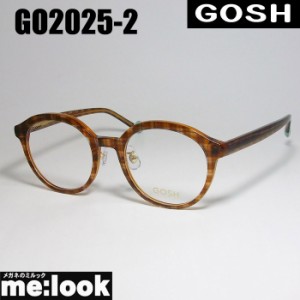 GOSH ゴッシュ レディース 眼鏡 メガネ フレーム GO2025-2-49 度付可 ブラウン