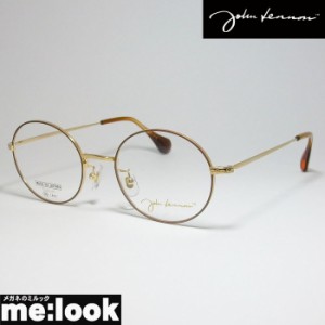 John Lennon　ジョンレノン 日本製 made in Japan 丸メガネ クラシック 眼鏡 メガネ フレーム JLG101-2-50 度付可 ライトブラウン　ゴー