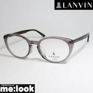 LANVIN　ランバン 日本製　made in Japan 眼鏡 メガネ フレーム VLB002J-098Z-51 度付可 クリアチャコールグレー