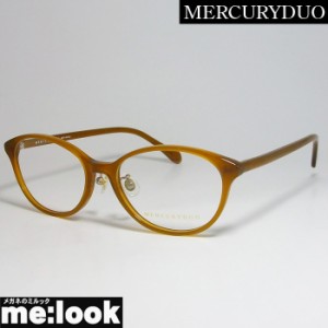 MERCURYDUO マーキュリーデュオ　レディース ラウンド クラシック 眼鏡 メガネ フレーム MDF8046-2 サイズ52 度付可 ブラウン　MDF8046-2