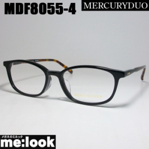 MERCURYDUO マーキュリーデュオ　レディース クラシック 眼鏡 メガネ フレーム  MDF8055-4 サイズ51 　MDF8055-4-51  度付可  ブラック