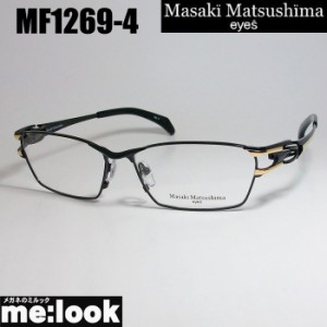 マサキマツシマ  Masaki Matsusima  眼鏡  メガネ  フレーム  MF1269-4-58　度付可  ブラック　ゴールド