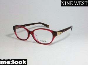 NINE WEST ナインウエスト レディース　眼鏡 メガネ フレーム　NW5098AF-628-53 度付可　バーガンディ/ワイン