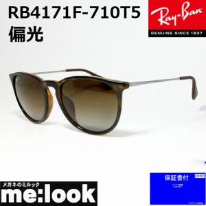 RayBan レイバン 偏光サングラス ERIKA エリカ  RB4171F-710T5-54　RB4171F-710/T5-54 トータス ガンメタル ブラウンデミ　