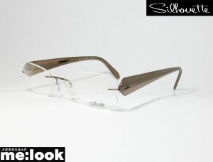 Silhouette シルエット 眼鏡 メガネ フレーム 軽量 メガネ フレーム 6698-6050 サイズ52 度付可 ブロンズ 縁なし