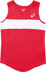 asics アシックス SINGLET レツド O XT2035 23 | スポーツ レディース スポーツウェア ウエア 陸上 陸上競技 ランニング ランニングウェ