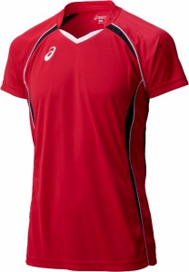 asics アシックス GAMESHIRTSHS Vレツドxブラツ 150 XW1316 2490 | スポーツ用品 スポーツ スポーツウェア ウェア バレーボール バレー 