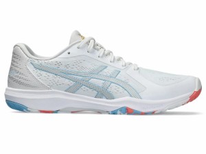 asics アシックス DYNAFEATHER WHITE/PURE SILVER 23 1073A064 100 | 靴 くつ スポーツ 運動 卓球 卓球シューズ ダイナフェザー ユニセッ