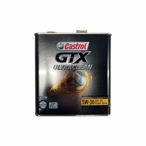 Castrol カストロール エンジンオイル GTX ULTRACLEAN 5W-30 3L 缶 | 5W30 3L 3リットル オイル 車 人気 交換 オイル缶 油 エンジン油 ポ