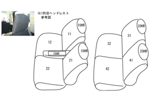 CLAZZIO クラッツィオ カスタムオーダー シートカバー ダイハツ タント カスタム L375S / L385S H23(2011)/12〜H25(2013)/9  ED-6512  | 