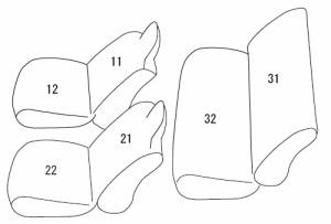 CLAZZIO クラッツィオ カスタムオーダー シートカバー ダイハツ ミラ イース LA350S / LA360S H29(2017)/5〜仕様変更  ED-6582  | 車 シ