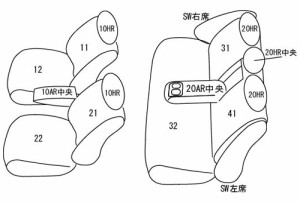 CLAZZIO クラッツィオ カスタムオーダー シートカバー ホンダ グレイス GM4 / GM5 H26(2014)/12〜R2(2020)/7  EH-2030  | 車 シート カバ