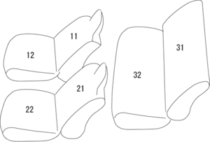 CLAZZIO クラッツィオ カスタムオーダー シートカバー スズキ エブリィ DA64V H17(2005)/8〜H24(2012)/4  ES-0644  | 車 シート カバー 