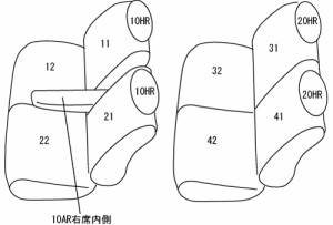 CLAZZIO クラッツィオ カスタムオーダー シートカバー スズキ スペーシア カスタム MK32S H25(2013)/6〜H27(2015)/4  ES-0648  | 車 シー