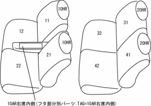 CLAZZIO クラッツィオ カスタムオーダー シートカバー スズキ スペーシア MK32S / MK42S H25(2013)/3〜H29(2017)/11  ES-0649  | 車 シー