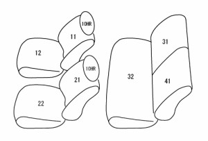CLAZZIO クラッツィオ カスタムオーダー シートカバー スズキ ハスラー MR31S H26(2014)/1〜R2(2020)/1  ES-6063  | 車 シート カバー 保