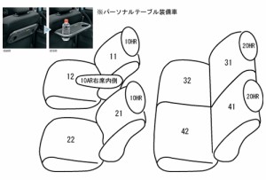 CLAZZIO クラッツィオ カスタムオーダー シートカバー ミツビシ デリカ D：２ MB15S H25(2013)/12〜H27(2015)/11  ES-6257  | 車 シート 